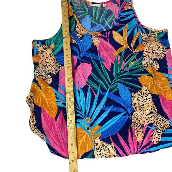 Can Winkle & co L Tropical print tank top in a silky polyester - Picture 6 of 8